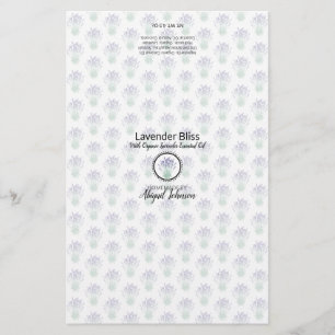 Lavender Soap Packaging Wrapper Linen Paper