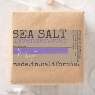 Lavender Soap Salt Products Packaging with Logo