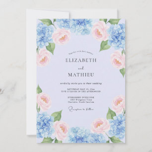 Lavender Soft Spring Wedding Invitation