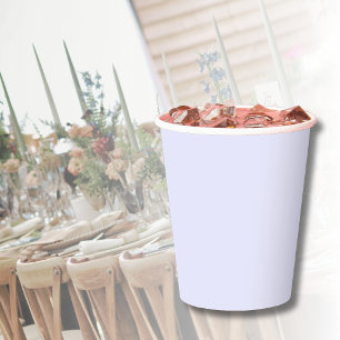 Lavender Solid Colour  Paper Cups