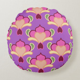 Lavender Sprig Round Pillow