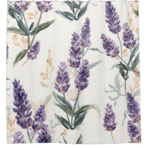 Lavender Sprigs Watercolor Botanical Purple Floral
