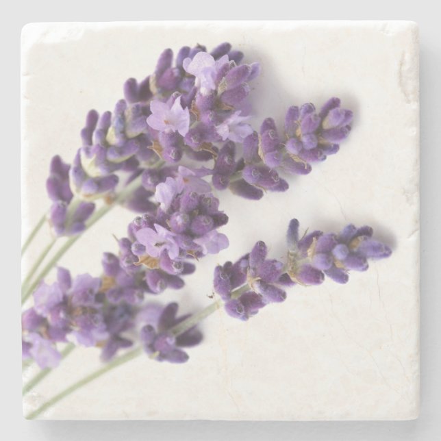 Lavender Stone Coaster - Provence Collection (Front)