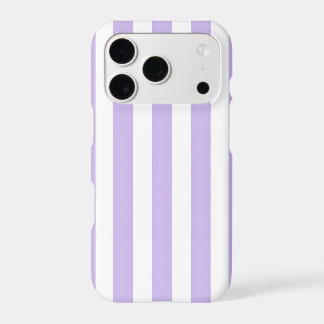Lavender Stripe Preppy iPhone Case