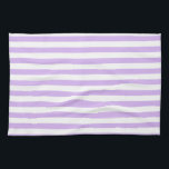 Lavender Striped Kitchen Towel<br><div class="desc">Pastel purple and white stripes</div>