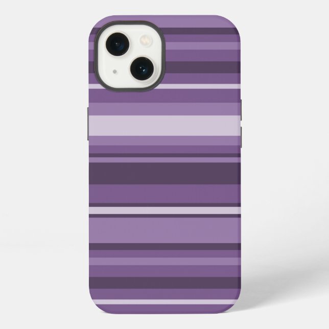 Lavender stripes Case-Mate iPhone case (Back)