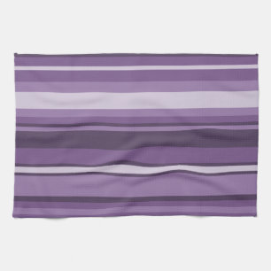 Lavender stripes kitchen towel