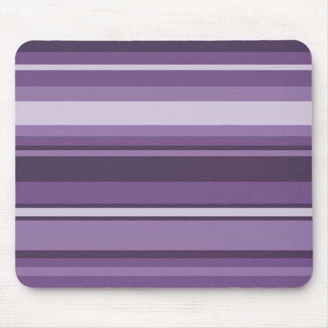 Lavender stripes mouse pad (Front)