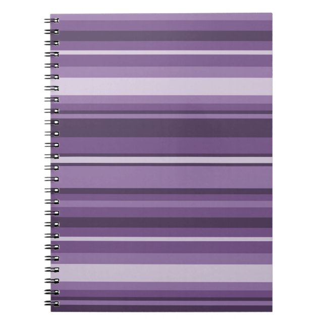 Lavender stripes notebook (Front)