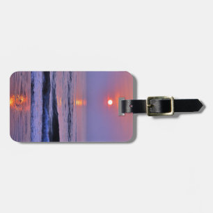 Lavender sun luggage tag