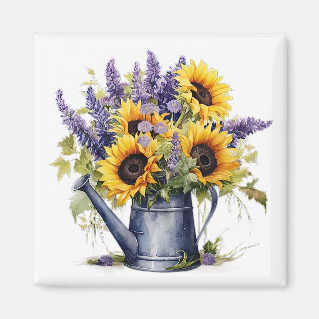 Lavender & Sunflowers Magnet   (Front)
