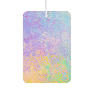 Lavender Sunrise Pastel Neon Alcohol Ink Abstract Air Freshener