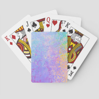 Lavender Sunrise Pastel Neon Alcohol Ink Abstract Playing Cards