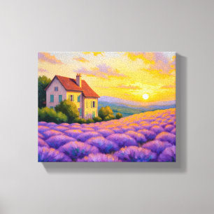Lavender Sunset Canvas Print