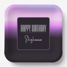 Lavender Sunset Paper Plate