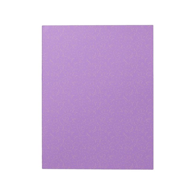 Lavender Swirls Notepad (Rotated)