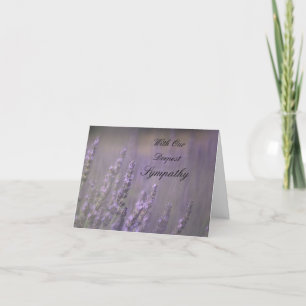 Lavender Sympathy Card