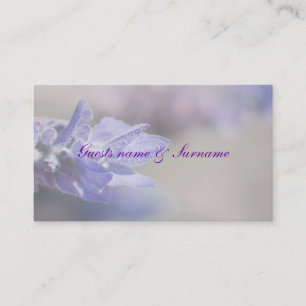 Lavender table placement seating wedding place card