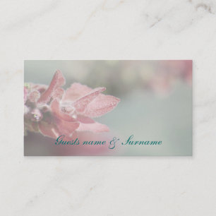 Lavender table placement wedding seating place card