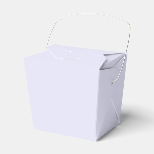 Lavender Takeout Favour Box (Front Side)
