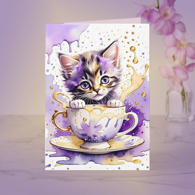 Lavender Tea Note  Card (Creator Uploaded)