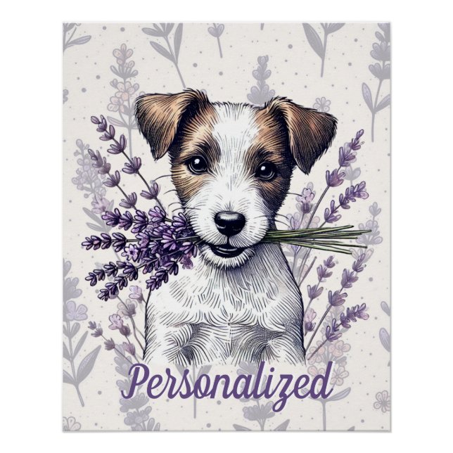 Lavender Terrier Love Poster (Front)