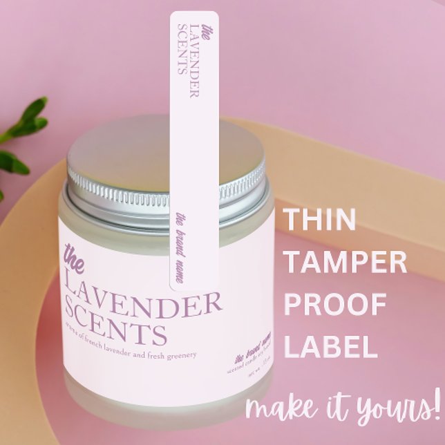 Lavender Thin Candle Tamper-Proof Seal  (Creator Uploaded)