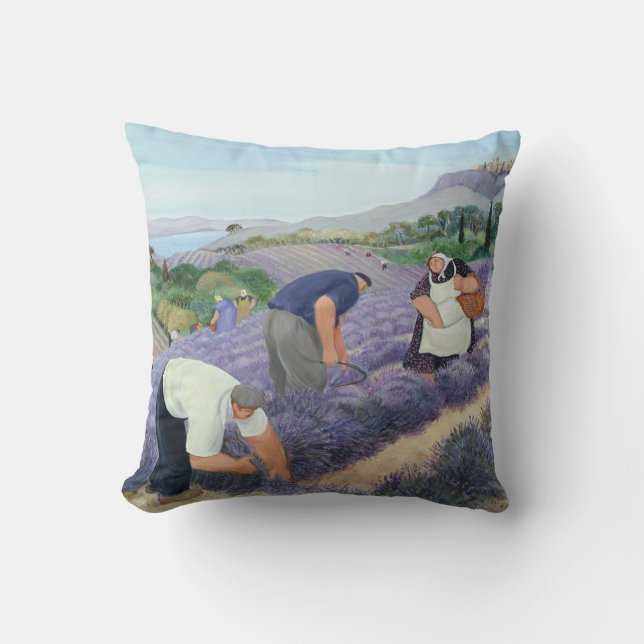 Lavender Throw Pillow (Front)