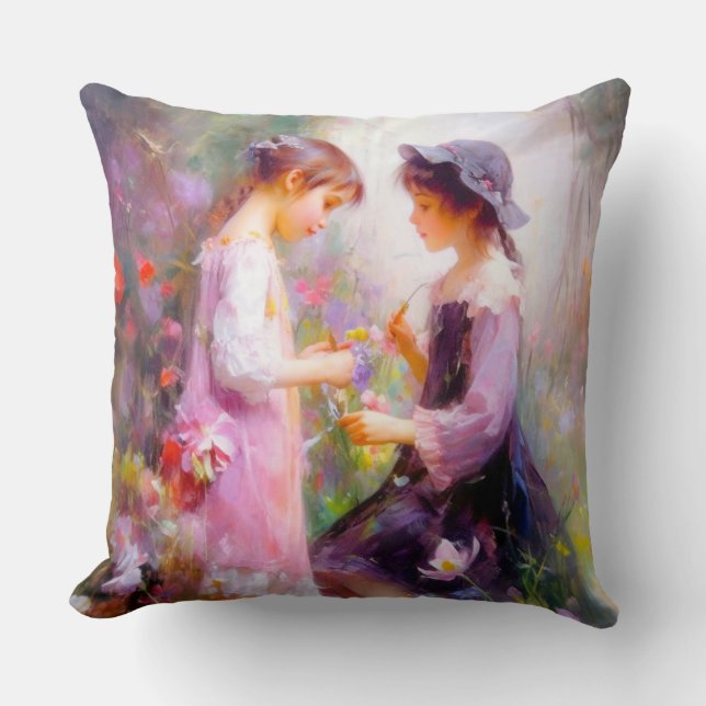 Lavender  throw pillow (Front)