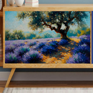 Lavender Tree Decoupage Tissue Paper