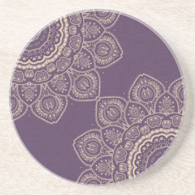 Lavender Tulips Coaster (Front)