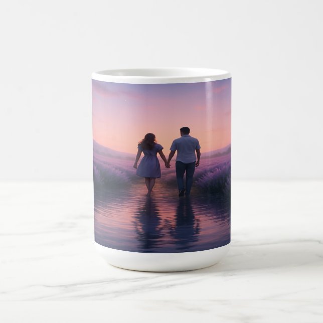 Lavender Twilight Stroll Coffee Mug (Center)