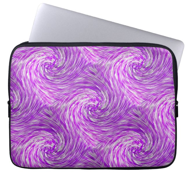 Lavender Twirls...... Laptop Sleeve (Front)