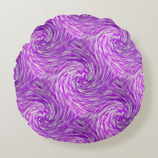 Lavender Twirls...... Round Pillow (Front)