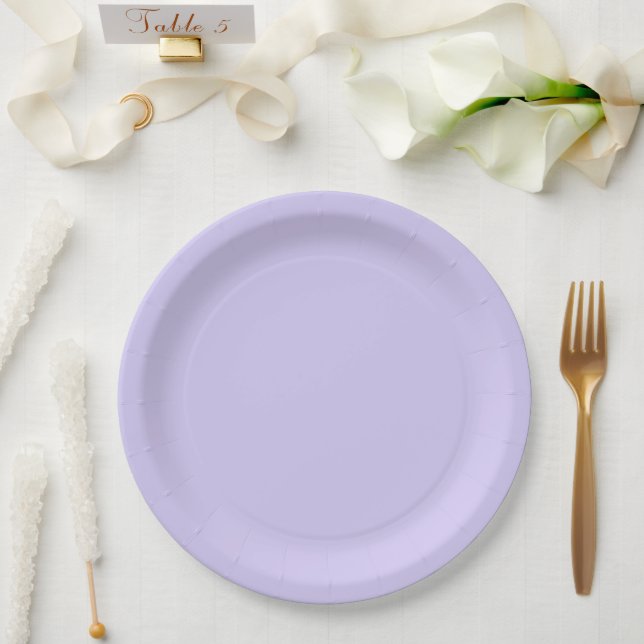 Lavender Twist, Wedding Paper Plates (Wedding)