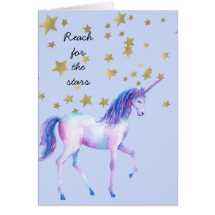 Lavender Unicorn reach for the stars