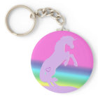 Lavender Unicorn Silhouette (rainbow background)