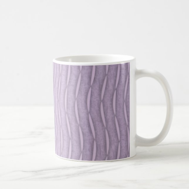 Lavender Vertical Modern Striped Design Coffee Mug (Right)