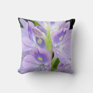 Lavender Water Lillies Throw Pillow