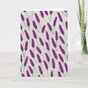 Lavender Watercolor Blank Greeting Card