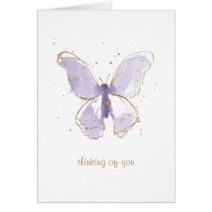 Lavender Watercolor Butterfly