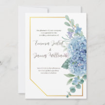 Lavender Watercolor Lilacs Wedding Invitation
