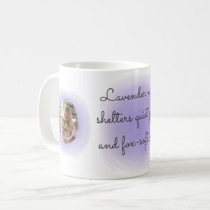 Lavender Watercolor Shiba Inu Custom Photo & Name Coffee Mug