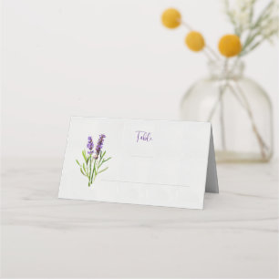 Lavender Watercolor Table Place  Place Card