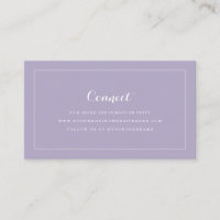 Lavender Wedding Insert