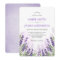 Lavender Wedding Invitation Rustic Elegant Floral