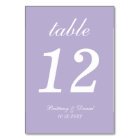 Lavender Wedding Simple Purple Elegant Calligraphy