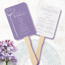 Lavender White Bold Minimal Modern Floral Program