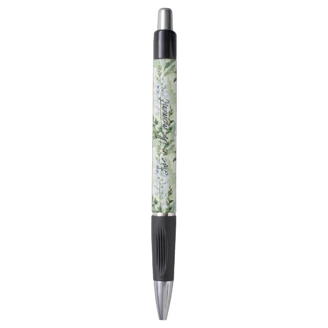 Lavender White Delphinium Flowers   Pen (Front Vertical)