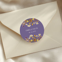 Lavender Wildflower Boho Wedding